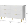 White 6 Drawer Dresser for Bedroom - 2 of 4