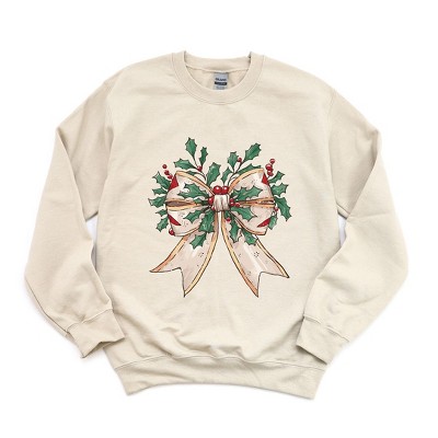 Simply Sage Market Women's Graphic Sweatshirt Holly Leaves Coquette
