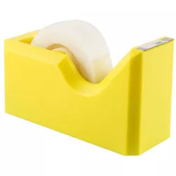 JAM Paper Colorful Desk Tape Dispensers - Yellow