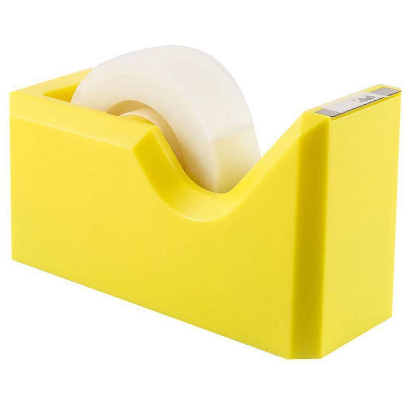 JAM Paper Colorful Desk Tape Dispensers - Yellow, 1 of 7