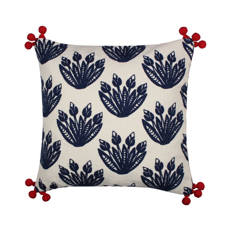 Nanette Floral Decorative Pillow - Levtex Home, 1 of 4