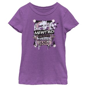 Girl's Pokemon Mewtwo Ready for Battle T-Shirt - 1 of 4