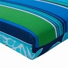 2pk Outdoor/Indoor Squared Corners Seat Cushion Set Spring Bling Blue/Sea Island Stripe Blue - Pillow Perfect - image 4 of 4