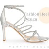Perphy Women's Rhinestone Strappy Open Toe Stiletto Heel Ankle Strap Gladiator Sandals - 4 of 4