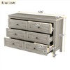 Lycvki Retro Wooden Dresser with 6 Drawer for Bedroom - 2 of 4