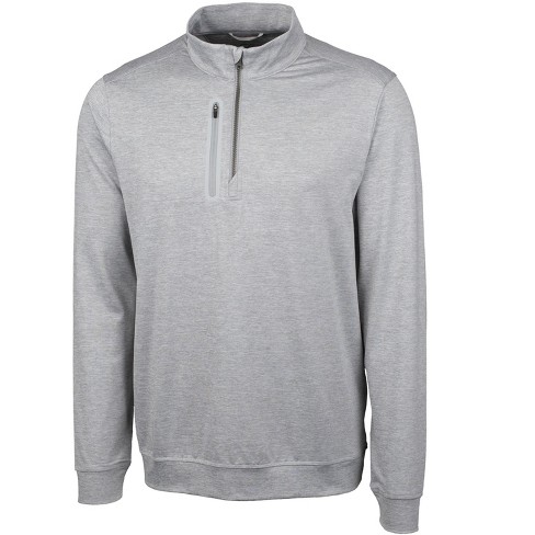 Cutter Buck Stealth Heathered Mens Big And Tall Quarter Zip