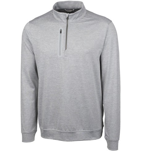 Cutter & Buck Stealth Heathered Mens Big And Tall Quarter Zip Pullover ...
