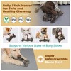 HOMLUX Bully Stick Holder – Tough Chew Toy for Large Dogs, Safe & Durable for Crates,Brown - 3 of 4