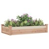 vidaXL Garden Raised Bed with Liner 47.2"x23.6"x9.8" Solid Wood Fir - 3 of 4