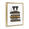 Stupell Industries Black Gold White Glam Bookstack, 17" x 21" - 3 of 4