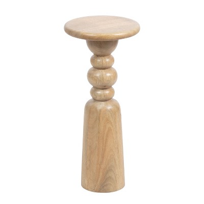 Kate and Laurel Tirollo Accent Table, 10x10x22, Natural