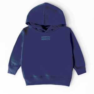 The Juniper Shop Embroidered Hippity Hoppity Stacked Toddler Hoodie - 1 of 3