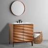 JONATHAN Y VAN1004 Calandre 20 in. W x 18 in. D x 33 in. H Thin Linear Slat Modern 2-Shelf Bath Vanity Cabinet Only (Sink Basin not Included) - 2 of 4