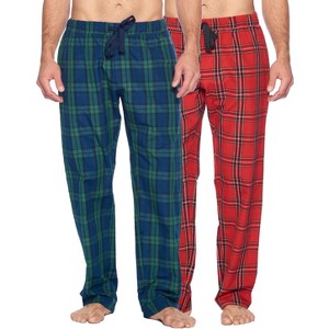 Ashford & Brooks Mens Woven 2 Pack Sleep Pants - 1 of 4