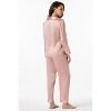 SilkSilky Women's Pure Silk Button Up Pajamas - 2 of 4