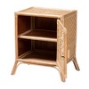 bali & pari Danna Modern Bohemian Natural Brown Rattan Nightstand - 3 of 4