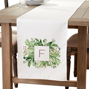 Personalization Mall Greenery Monogram Personalized Table Runner - 1 of 1