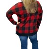 Women's Plaid Weekender Tee - honeyme - 2 of 2