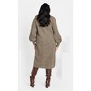 CITY CHIC | Women's Plus Size  Eleni Dress - taupe marle - 12 Plus - 3 of 4