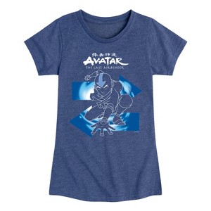 Girls' - Avatar: The Last Airbender - Aang Arrows Fitted Short Sleeve Graphic T-Shirt - 1 of 4