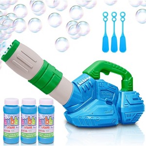 ArtCreativity Bubble Leaf Blower for Toddlers with 3 Bottles of Bubble Solution and 3 Wands - 1 of 4
