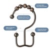 BRINJOY Shower Curtain Hooks Rings, Premium Stainless Steel Rustproof Double Glide Shower Hooks for Bathroom Shower Rods Curtains,Set of 12 - 4 of 4