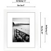 Americanflat 8x10 White Picture Frame | Displays 5x7 Inch Pictures with Mat or 8x10 Inch Pictures Without Mat. Shatter-Resistant Glass. - 2 of 4