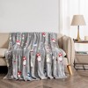 Velvet Plush Fleece Holiday Printed Warm and Cozy Throw Blanket - Great Bay Home - 3 of 4