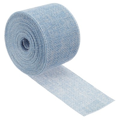 Unique Bargains DIY Party Roll Wrapping Decoration Soft Burlap Fabric Wired Ribbon