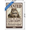 Trends International One Piece - God Usopp Wanted Poster Framed Wall Poster Prints - 3 of 4
