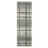 2x6 Runner Rug Modern Plaid Kitchen Rugs Non Slip Washable Hallway Long Bedroom Carpet Geometric Print Low Pile Soft Carpet Runners for Bathroom - 4 of 4