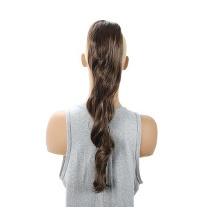 Unique Bargains Women's Water Wave Ponytail Long Hair Hair Extensions High Temperature Fiber 23.6IN 1 Pc - 1 of 4