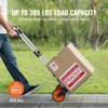 VEVOR Folding Hand Truck, 309 lbs Load Capacity, Aluminum Portable Cart, Convertible Hand Truck and Dolly with Telescoping Handle, Orange - 3 of 4