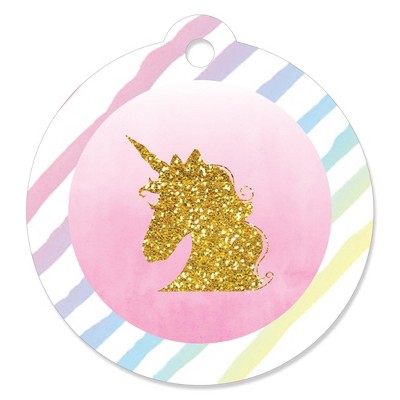 Big Dot Of Happiness Rainbow Unicorn - Diy Party Supplies - Magical Unicorn  Baby Shower Or Birthday Party Diy Wrapper Favors & Decorations - Set Of 15  : Target