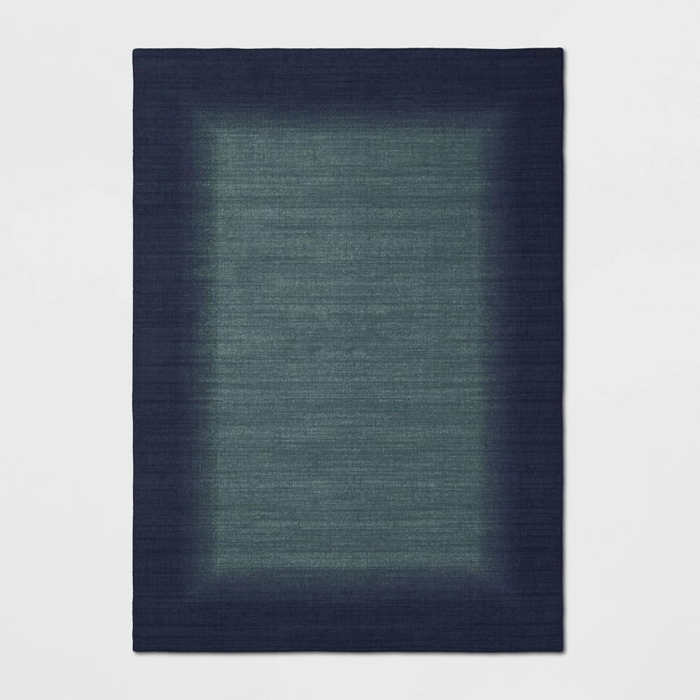 5'x7' Good Fashion Border Rug Blue - Room Essentials™