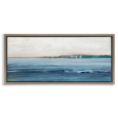Stupell Industries Morning Sky Abstract Ocean, 25" x 11"