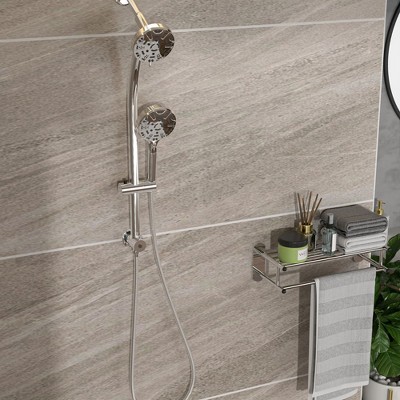 PAGED Multi Function Dual Shower Head Modern Shower System with Hand Shower for Bathroom, Restroom