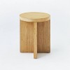 Bluff Park Round Wood Accent Table Natural - Threshold™ designed with Studio McGee - image 3 of 4