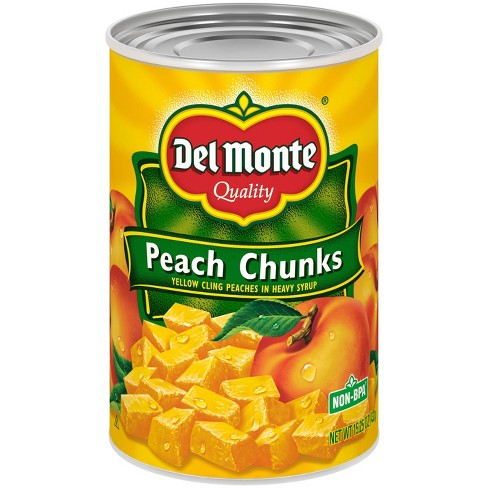 Del Monte Sliced Peaches, Canned Fruit, 15 oz Can 