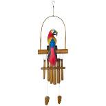 Woodstock Wind Chimes Asli Arts® Collection, Parrot Bamboo Chime, 36'' Wind Chime CPA437