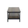 Modern Brown Coffee Table – Easy Assembly, Warm Wood Finish, Transitional Style for Living Room, 41" Long, Easy-Care Design - 4 of 4