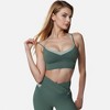 Anna-Kaci Active Women's Dual Strap Sports Bra with V-Neck Design - 4 of 4