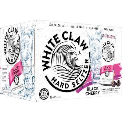 White Claw Hard Seltzer Hard Seltzer, Black Cherry 19.2 fl oz