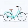 Infurnic Bicycles 24 Inch Ladies Bicycle with Adjustable Seat, Commute Bicycle Women Ladies, Green, 62.2"*23.62"*40.16" - 2 of 4