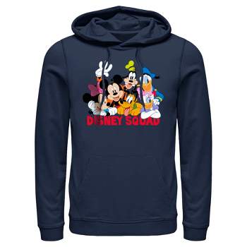 Men's Mickey & Friends Disney Squad Group Shot Pull Over Hoodie