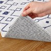 Acekool Washable Boho Area Rug, Low Pile, Non Slip, Foldable, Geometric Print for Entryway, Kitchen, Living Room, Blue Gray, Multi Sizes - 4 of 4