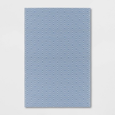 Reversible Diamond Rectangular Loomed Indoor Outdoor Accent Rug - Room Essentials™, 1 of 7