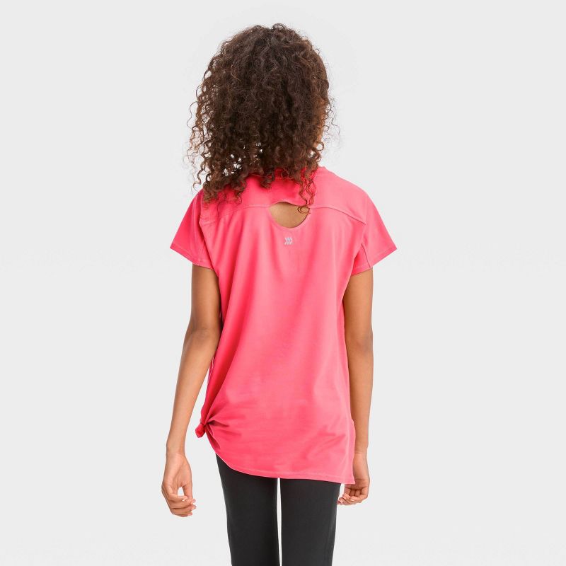 Girls&#39; Short Sleeve Gym T-Shirt - All In Motion™, 3 of 5