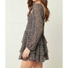 Women's Square Neck Long Sleeve Romper - entro - 2 of 4