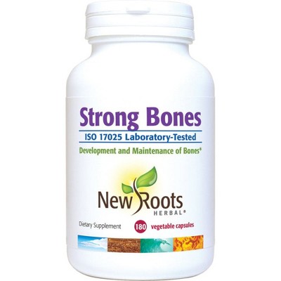 New Roots Herbal Strong Bones Supplement - Support Bone Health with Powerful Blend of 22 Ingredients - 180 Capsules